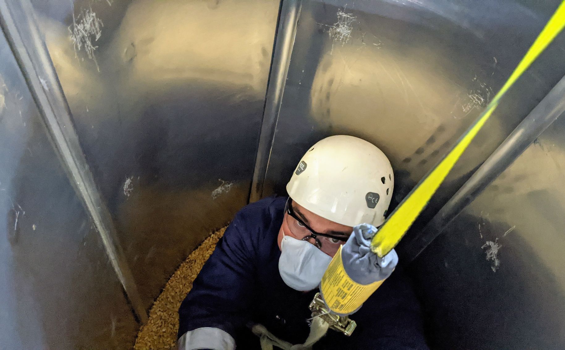 Mason City Fire Department grain bin training